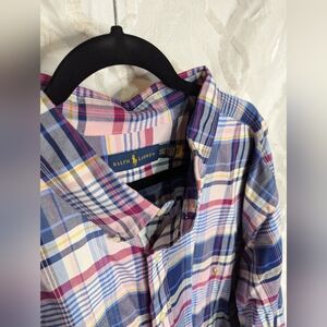 Polo Ralph Lauren long sleeve plaid dress shirt  4xlt